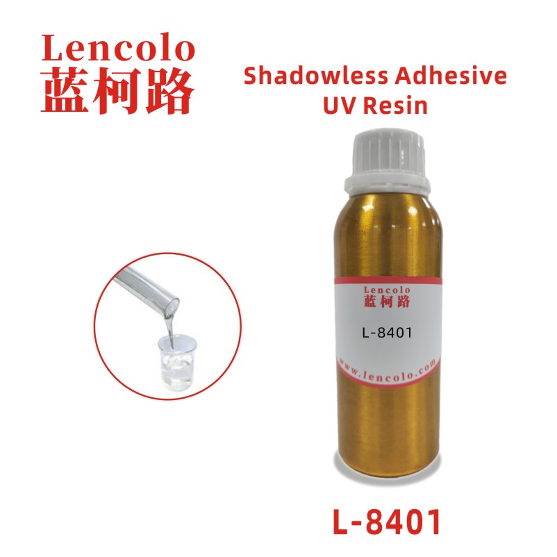 L-8401 Shadowless Adhesive UV Resin ,specially modified polyurethane acrylic UV resin with good flexibility