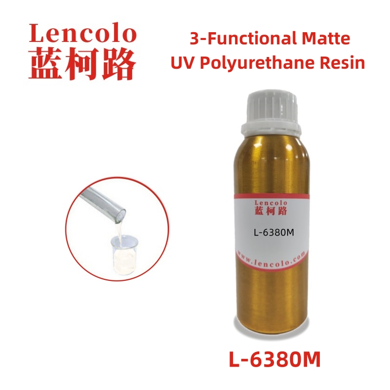 L-6380M 3-Functional Matte UV Polyurethane Resin good soft touch for UV matte varnish