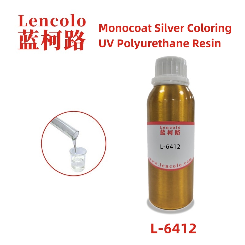 L-6412  Monocoat Silver Coloring UV Polyurethane Resin 4-functional polyurethane acrylate uv curing resin